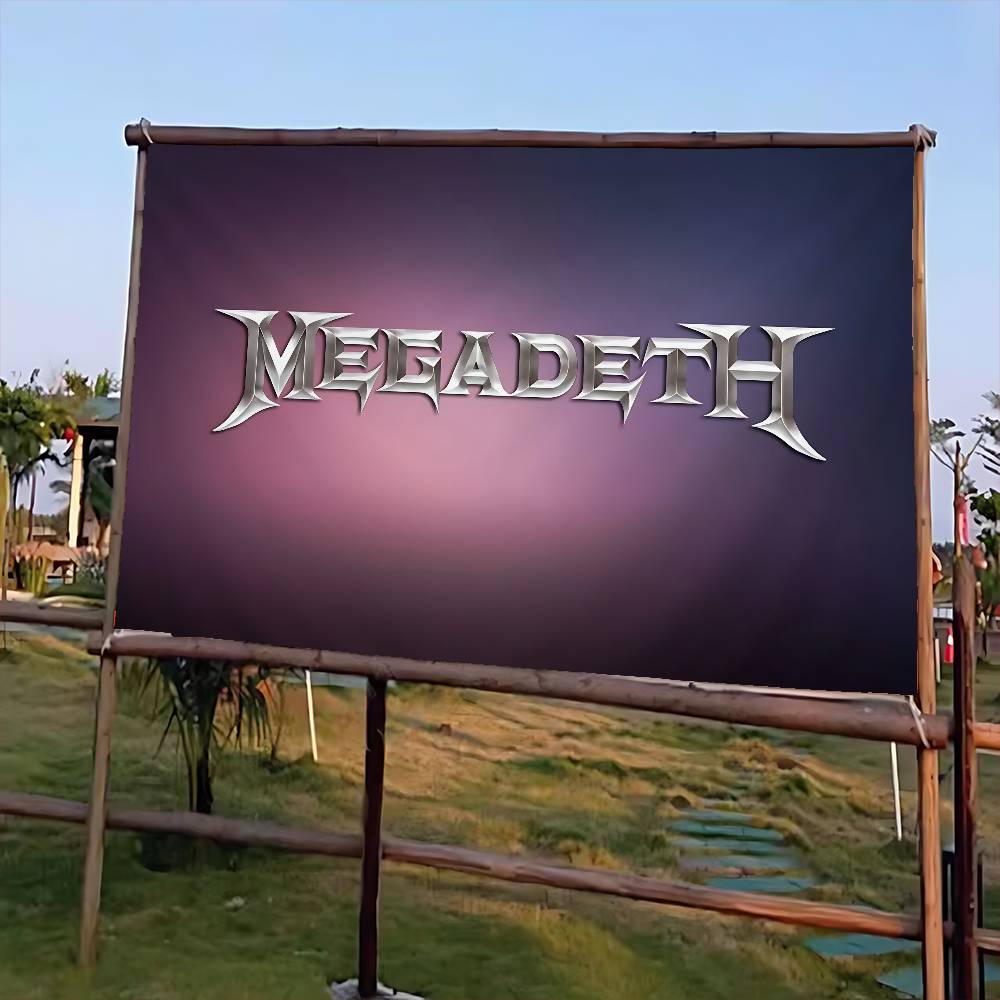 Commercial Printing Companies - Рок-метал-группа M-Megadeth, флаг с передовой печатью