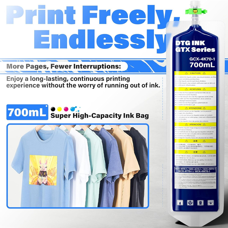 700 мл текстильный пакет с чер – обзор и цена Direct To Garment Ink